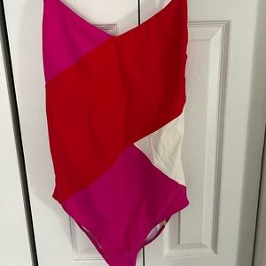 Summersalt The Marina in Lava Hibiscus and White sz 10